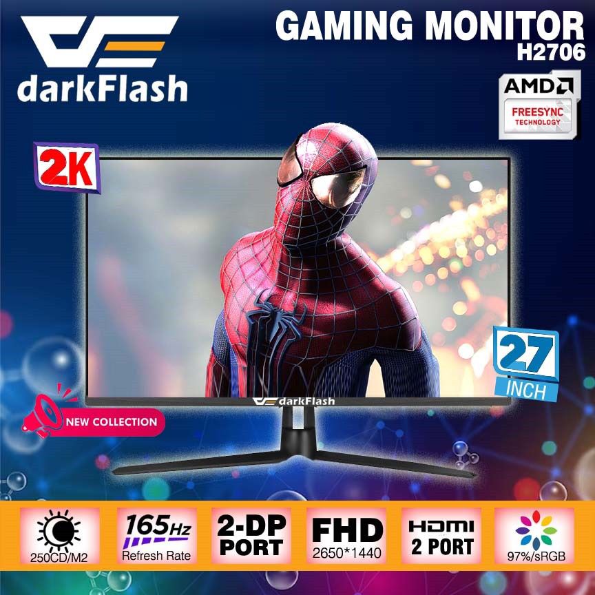 Darkflash LED Monitor H2706 27 Inch 2K 165Hz 1MS IPS Darkflash LED Monitor H2706 27 Inch 2K 165Hz 1MS IPS